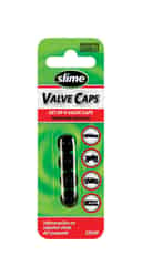 Slime Plastic Valve Caps Black