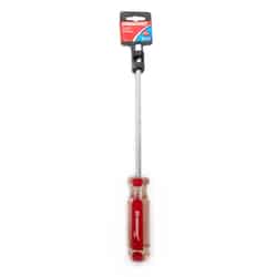 Crescent 8 in. Slotted 1/4 in. Screwdriver Metal Red 1 pc.