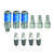 Tru-Flate Aluminum Air Coupler and Plug Set 1/4 in. Female NPT 10 pc.