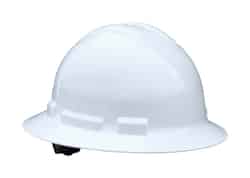 Radians Quartz Polyethylene Full Brim White Hard Hat