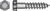 HILLMAN 1/4 in. x 3 in. L Hex Steel Lag Screw 100 pk