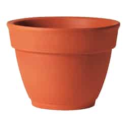 Deroma 6.3 in. H x 8.3 in. W Terracotta Clay Traditional Planter