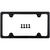 Custom Accessories ABS Black License Plate Frame