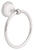 Franklin Brass Bellini Polished Chrome/White Towel Ring Die Cast Zinc