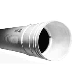 ADS 10 ft. L x 3.88 in. Dia. x 4.22 in. Dia. White Sewer and Drain Pipe