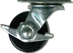 Shepherd 2 in. Dia. Swivel Rubber Caster 125 lb. 1 pk