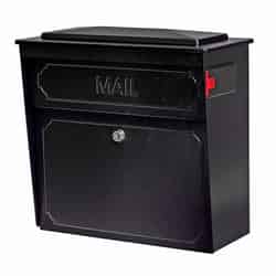 Mail Boss Galvanized Steel Wall-Mounted Black 7-1/2 in. L x 15-3/4 in. W x 16 in. H x 7-1/2 in.
