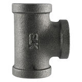 Pipe Decor No FIP 3/8 in. Dia. FIP 3/8 in. Malleable Iron Tee Black