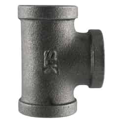 Pipe Decor No FIP 3/8 in. Dia. FIP 3/8 in. Malleable Iron Tee Black