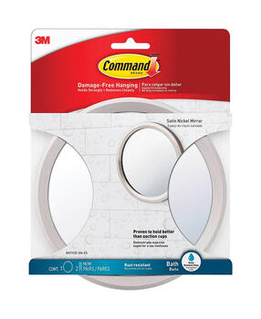 3M Command Small Plastic 6.82 in. L Adhesive Strips 1 pk