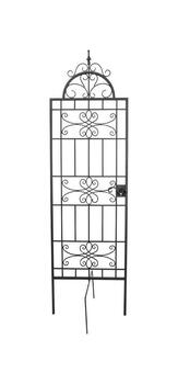 Panacea 84 in. H Black Steel Trellis