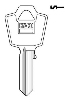 Hy-Ko Automotive Key Blank EZ# ES9 Single sided For Fits ESP Mailbox Locks