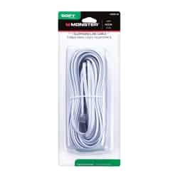 Monster Cable White 50 ft. L Modular Telephone Line Cable