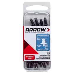Arrow Fastener 1/8 L 5/32 in. Stainless Steel 15 pk Silver Rivets