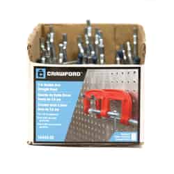 Crawford Silver Steel Pegboard Double Arm Hanger Holder 6 lb. 1 pk Zinc-Plated