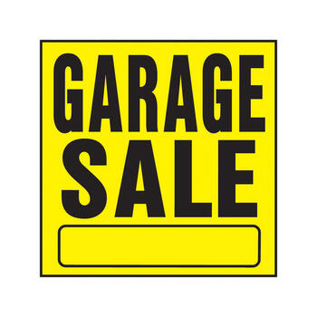 Hy-Ko English 11 in. H x 11 in. W Sign Garage Sale Plastic