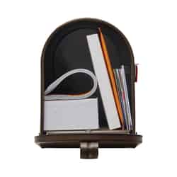 Gibraltar Mailboxes Elite Post Mounted 8-3/4 in. H x 8-3/4 in. H x 6-7/8 in. W x 20 in. L Venetia