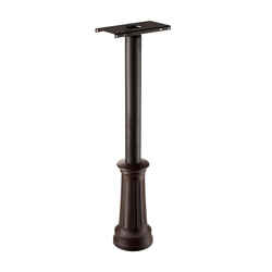 Architectural Mailboxes Redondo 53.2 in. Powder Coated Rubbed Bronze Galvanized Steel Mailbox Post