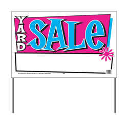 Hy-Ko English Yard Sale Sign Plastic 16 in. H x 26 in. W