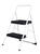 Cosco 28.15 in. H x 17.323 in. W Steel 2 Folding Two Step Stool 200 lb.