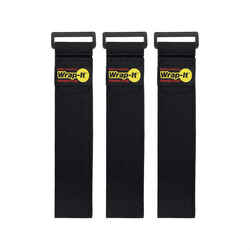 Wrap-It 2 in. W x 18 in. L Black 3 pk 10 lb. Stretch Storage Straps