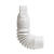 Flex-A-Spout 3.75 in. H X 4 in. W X 9 in. L White Plastic Flexible Downspout Extension