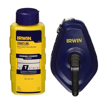 Irwin Fast Retrieve Chalk and Reel Set 100 ft. Blue 4 oz.