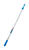 Unger Connect & Clean Telescoping 4-8 ft. L X 1 in. D Aluminum Extension Pole Silver/Blue