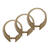 Excell Beige White Plastic Deluxe Button-Up Shower Curtain Rings 12 pk