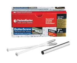 FastenMaster No. 3 x 7 in. L Square Round Galvanized Steel Gutter Screws 25 pk 25 per box