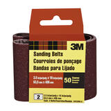 3M 16 inch in. L x 2-1/2 in. W Aluminum Oxide 50 Grit Coarse 2 pc. Sanding Belt