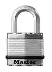 Master Lock 11/16 in. W x 1-3/4 in. L x 1-9/16 in. H Laminated Steel Dual Ball Bearing Locking Pa