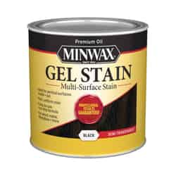 Minwax Transparent Low Luster Black Oil-Based Gel Stain 0.5 pt