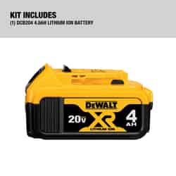 DeWalt XR 20 V 4 Ah Lithium-Ion Battery Pack 1 pc