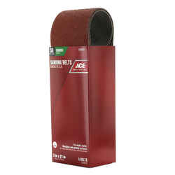 Ace 21 in. L x 3 in. W Aluminum Oxide Sanding Belt 50 Grit Coarse 5 pk