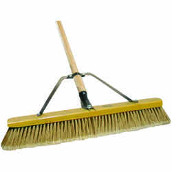 Quickie Job Site Smooth Surface Push Broom 24 in. W x 60 in. L Polypropylene