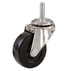 Shepherd 4 in. Dia. Swivel Rubber Caster 115 lb. 1 pk