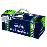 Sainty International 16.25 in. Seattle Seahawks Steel 7.1 in. W x 7.75 in. H Art Deco Tool Box