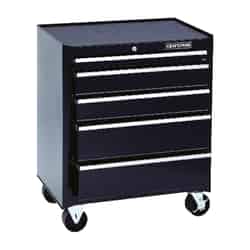 Craftsman 26 in. 32-1/2 in. H x 18 in. D Rolling Tool Cabinet Black Steel 5 drawer
