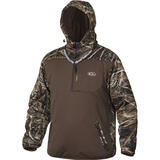 Drake MST Endurance S Long Sleeve Men's Quarter Zip Hooded Jacket Brown/Camo