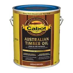 Cabot Transparent Jarrah Brown Oil-Based Natural Oil/Waterborne Hybrid Australian Timber Oil 1 gal