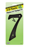 Hy-Ko 4 in. Black Plastic Nail-On Number 7