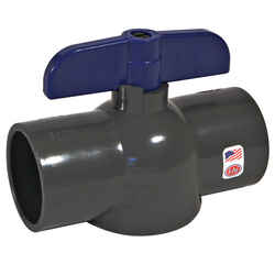 NDS Ball Valve 1-1/4 in. Slip x 1-1/4 in. Dia. Slip PVC Economy