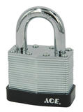 Ace 1-3/8 in. H x 1-3/4 in. W x 1-1/16 in. L Double Locking Padlock Steel 1 pk