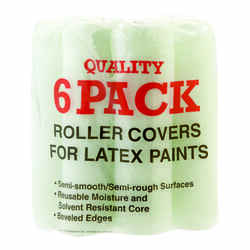 Linzer Quality Synthetic Blend 9 in. W X 3/8 in. S Regular Paint Roller Cover 6 pk