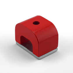Master Magnetics 1.18 in. Alnico Horseshoe Magnet 5.5 MGOe Red 1 pc. 13 lb. pull