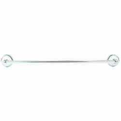 Franklin Brass Bellini Polished Chrome/White Towel Bar 24 in. L Die Cast Zinc