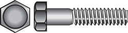 HILLMAN 1/4 in. Dia. x 4 in. L Zinc Plated Steel Hex Bolt 100 box