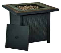 Living Accents Square Propane Fire Pit 30 in. W x 30 in. D x 25 in. H Steel