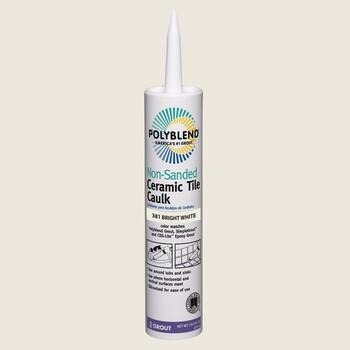 Custom Building Products Polyblend Bright White Siliconized Acrylic Tile Caulk 10.5 oz